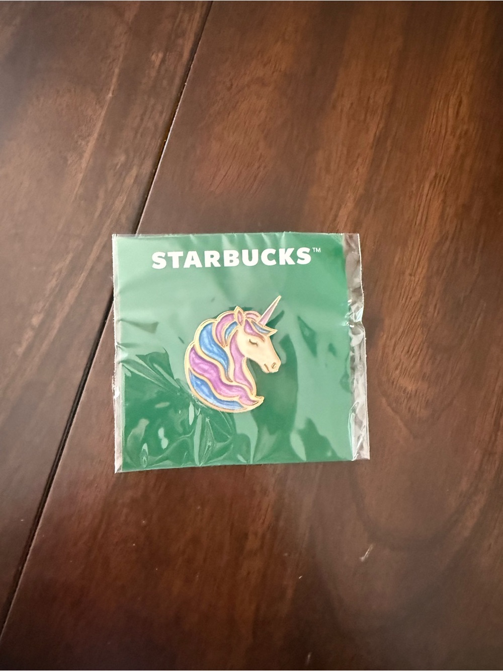 Starbucks Rainbow Unicorn Enamel Pin in Pink and Purple
